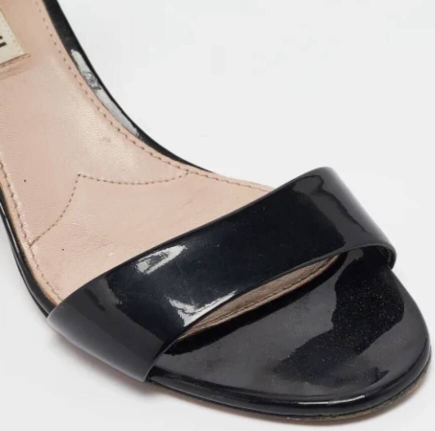 Miu Pre-owned Fabric sandals Black Dames