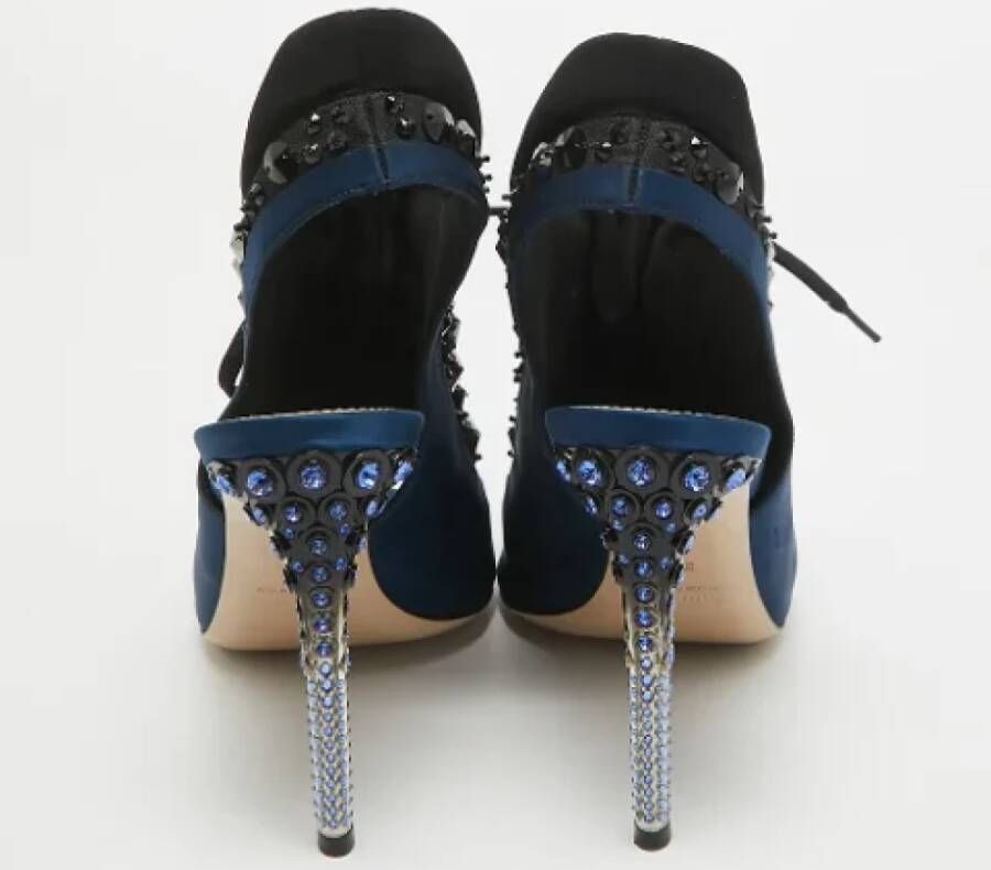 Miu Pre-owned Fabric sandals Blue Dames