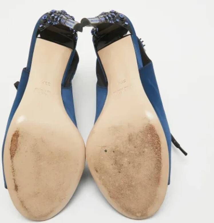 Miu Pre-owned Fabric sandals Blue Dames