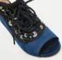 Miu Pre-owned Fabric sandals Blue Dames - Thumbnail 7