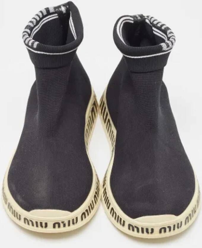 Miu Pre-owned Fabric sneakers Black Dames