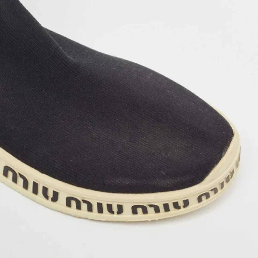 Miu Pre-owned Fabric sneakers Black Dames