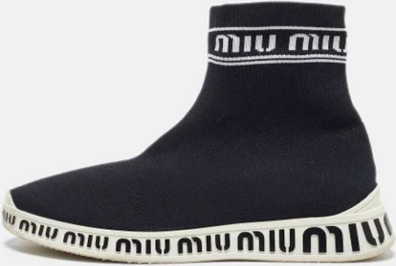 Miu Pre-owned Fabric sneakers Black Dames