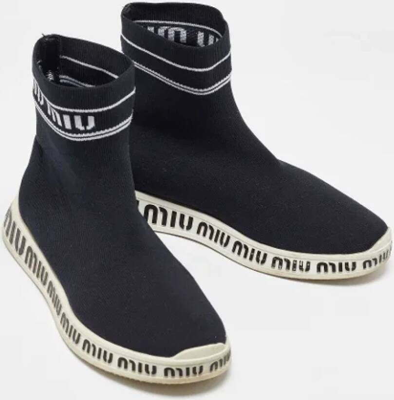 Miu Pre-owned Fabric sneakers Black Dames