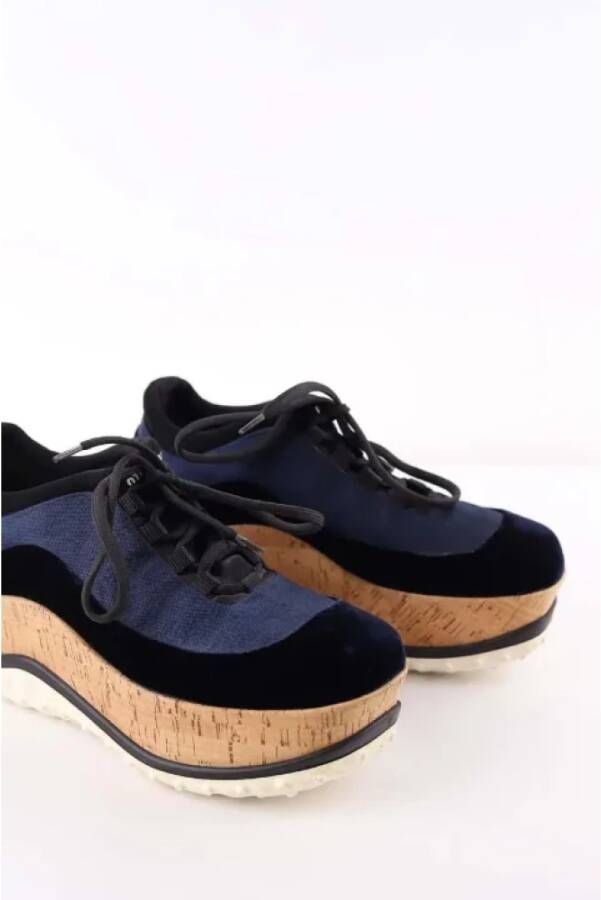 Miu Pre-owned Fabric sneakers Blue Dames