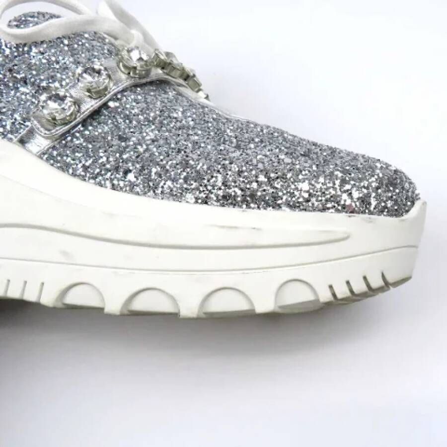 Miu Pre-owned Fabric sneakers White Dames