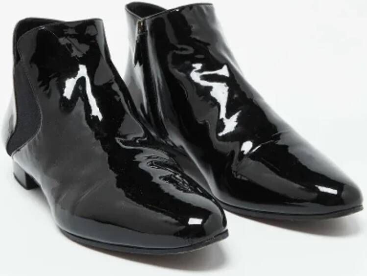 Miu Pre-owned Leather boots Black Dames