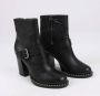 Miu Pre-owned Leather boots Black Dames - Thumbnail 3