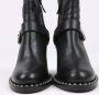 Miu Pre-owned Leather boots Black Dames - Thumbnail 4