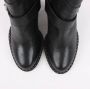 Miu Pre-owned Leather boots Black Dames - Thumbnail 5