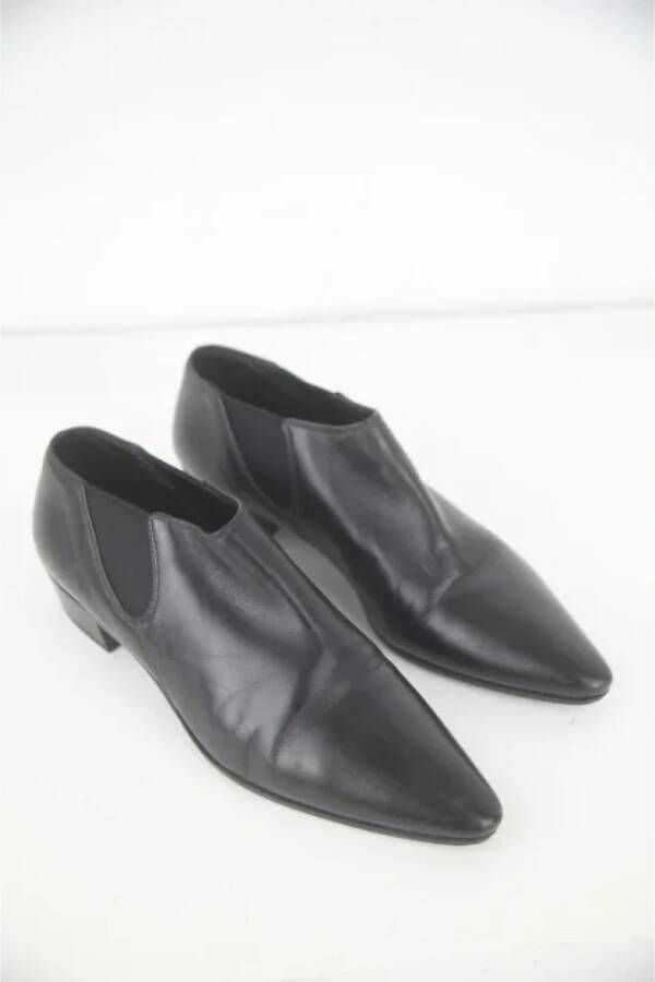 Miu Pre-owned Leather boots Black Dames