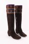 Miu Pre-owned Leather boots Brown Dames - Thumbnail 3