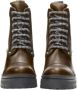 Miu Pre-owned Leather boots Brown Dames - Thumbnail 3