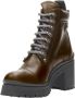 Miu Pre-owned Leather boots Brown Dames - Thumbnail 4