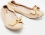 Miu Pre-owned Leather flats Beige Dames - Thumbnail 4