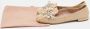 Miu Pre-owned Leather flats Beige Dames - Thumbnail 9