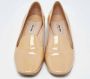 Miu Pre-owned Leather flats Beige Dames - Thumbnail 2