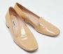 Miu Pre-owned Leather flats Beige Dames - Thumbnail 3