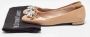 Miu Pre-owned Leather flats Beige Dames - Thumbnail 8