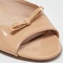 Miu Pre-owned Leather flats Beige Dames - Thumbnail 7