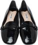 Miu Pre-owned Leather flats Black Dames - Thumbnail 2