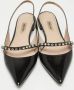 Miu Pre-owned Leather flats Black Dames - Thumbnail 3