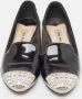 Miu Pre-owned Leather flats Black Dames - Thumbnail 3