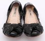 Miu Pre-owned Leather flats Black Dames - Thumbnail 3