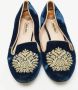 Miu Pre-owned Leather flats Blue Dames - Thumbnail 3