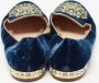 Miu Pre-owned Leather flats Blue Dames - Thumbnail 5