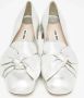 Miu Pre-owned Leather flats Gray Dames - Thumbnail 3