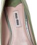 Miu Pre-owned Leather flats Green Dames - Thumbnail 6