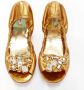 Miu Pre-owned Leather flats Yellow Dames - Thumbnail 2