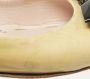 Miu Pre-owned Leather flats Yellow Dames - Thumbnail 5