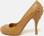 Miu Pre-owned Leather heels Beige Dames - Thumbnail 2