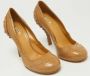 Miu Pre-owned Leather heels Beige Dames - Thumbnail 4