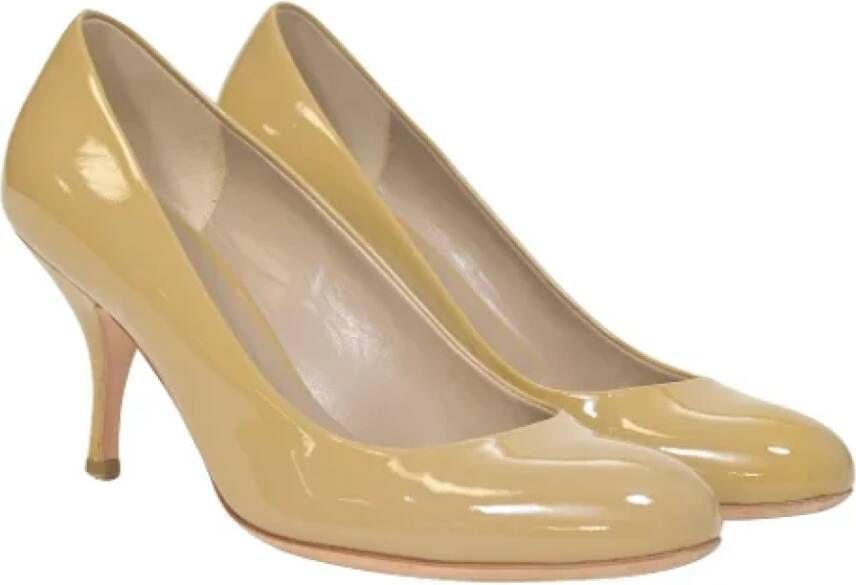 Miu Pre-owned Leather heels Beige Dames