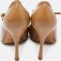 Miu Pre-owned Leather heels Beige Dames - Thumbnail 4