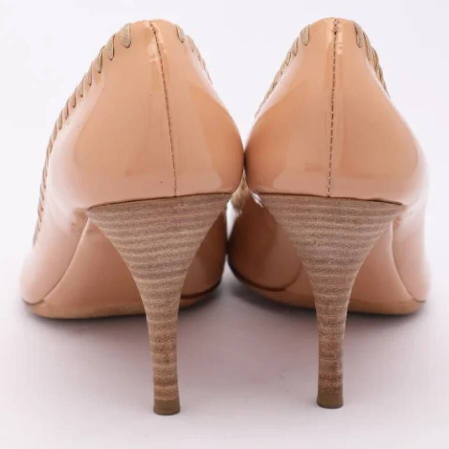 Miu Pre-owned Leather heels Beige Dames