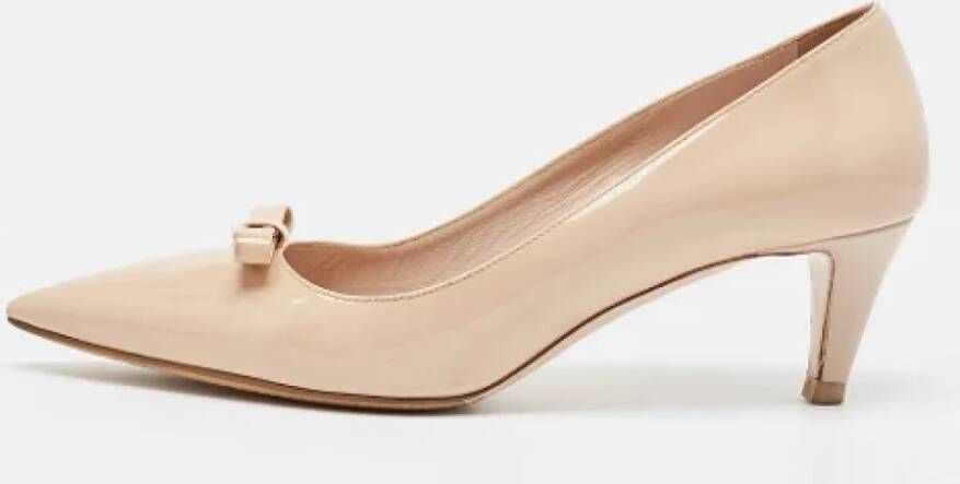 Miu Pre-owned Leather heels Beige Dames