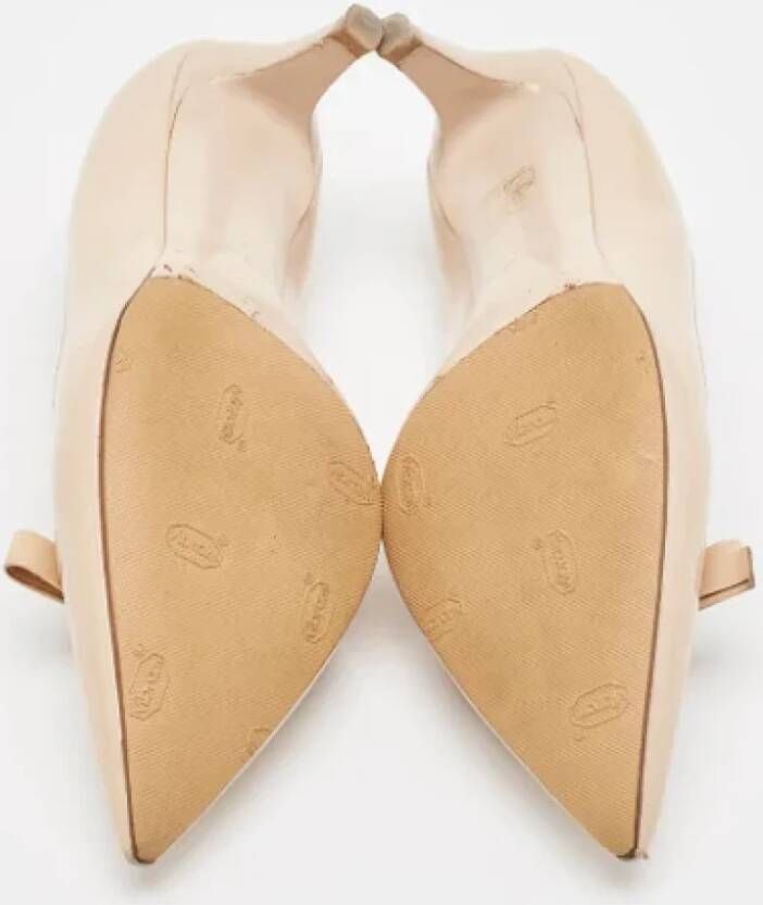 Miu Pre-owned Leather heels Beige Dames