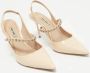 Miu Pre-owned Leather heels Beige Dames - Thumbnail 4