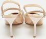 Miu Pre-owned Leather heels Beige Dames - Thumbnail 5