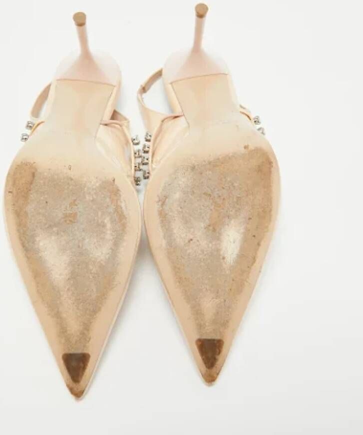 Miu Pre-owned Leather heels Beige Dames