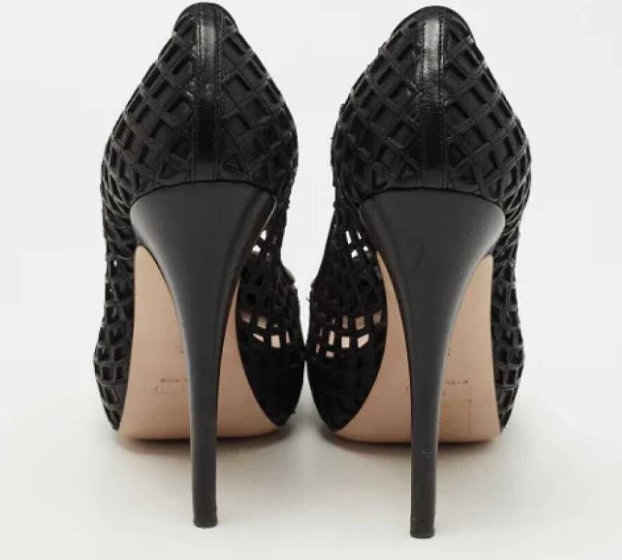 Miu Pre-owned Leather heels Black Dames