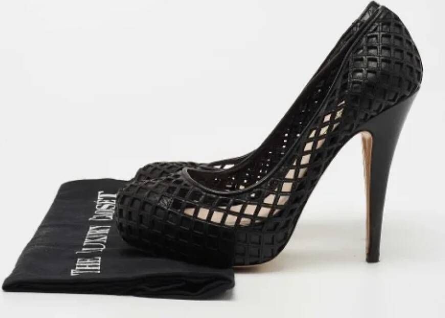 Miu Pre-owned Leather heels Black Dames