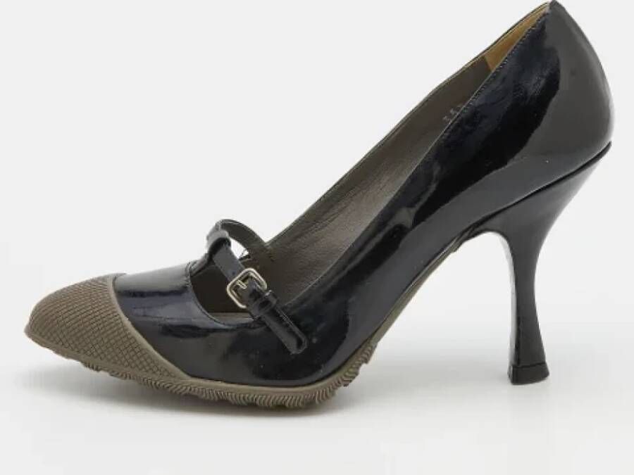 Miu Pre-owned Leather heels Black Dames