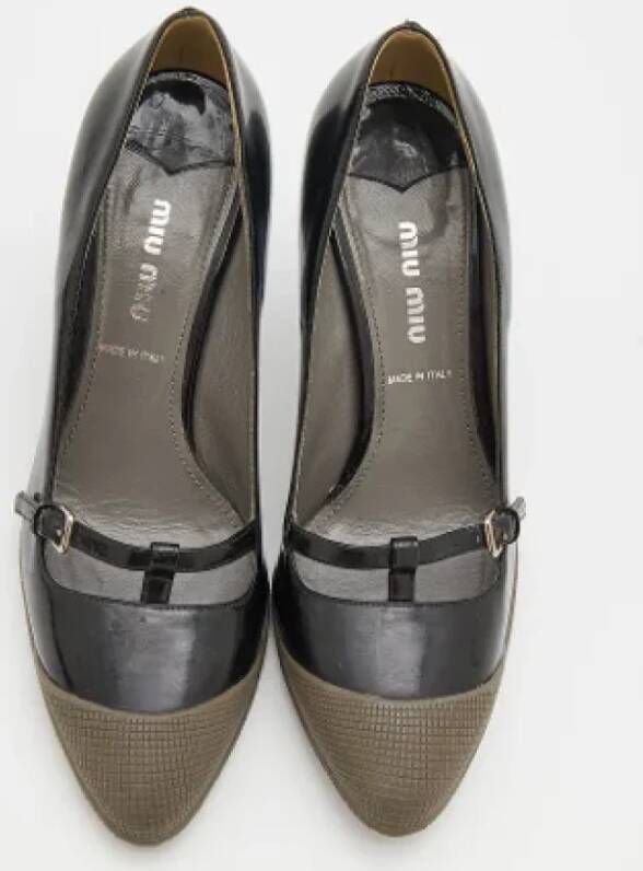 Miu Pre-owned Leather heels Black Dames