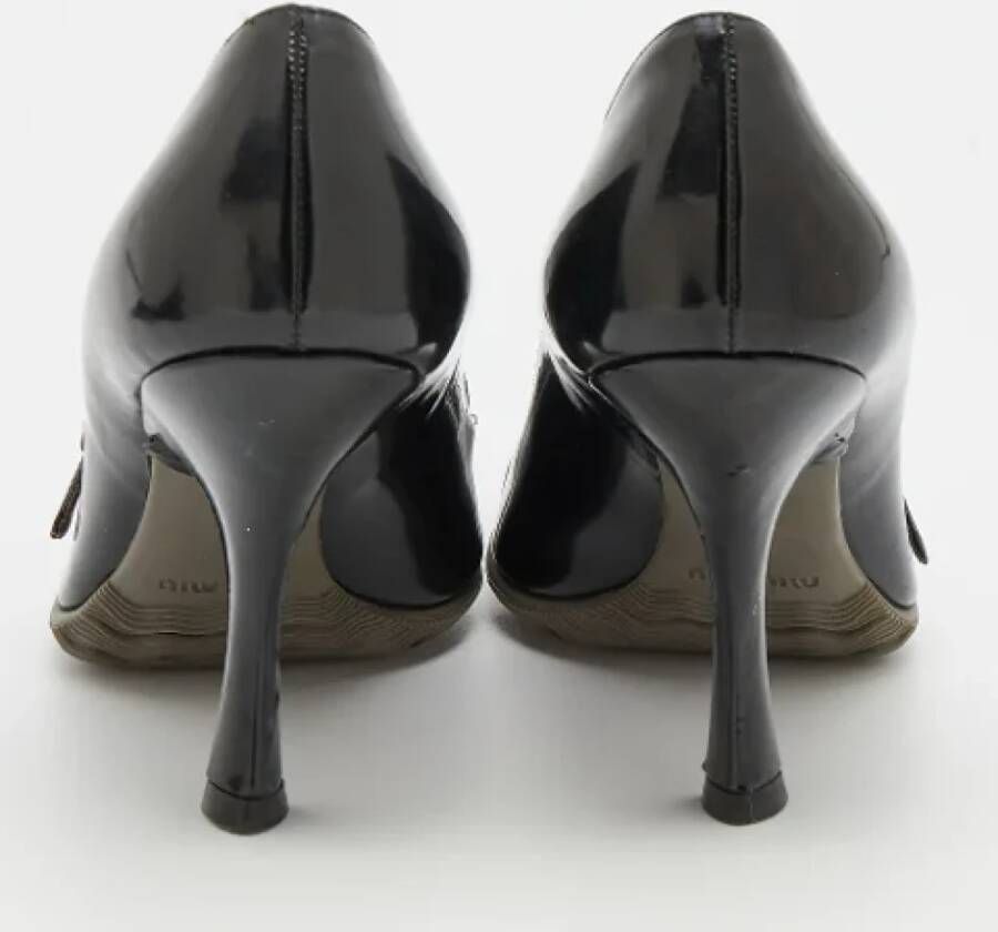 Miu Pre-owned Leather heels Black Dames