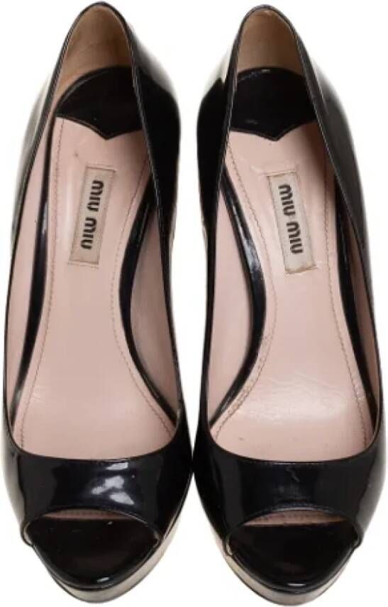 Miu Pre-owned Leather heels Black Dames